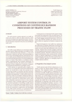 airport system control in conditions of continuous random processes