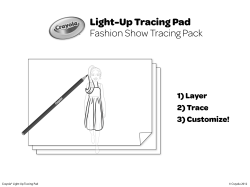Light-Up Tracing Pad Fashion Show Tracing Pack