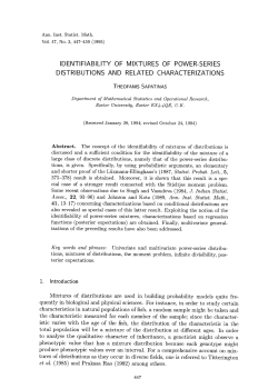 Identifiability of mixtures of power-series distributions and related