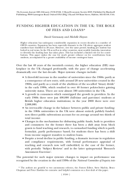 funding higher education in the uk: the role of fees and loans