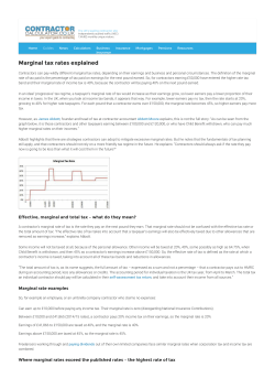 Marginal tax rates explained