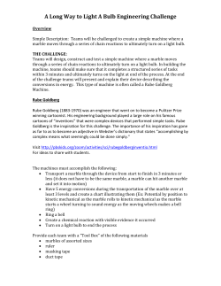 3M Young Scientist Rube Goldberg Challenge