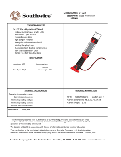 36 LED Work Light with 6FT Cord 36 Long lasting Super bright LEDs