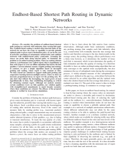 Endhost-Based Shortest Path Routing in Dynamic Networks