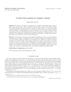 Cutoff for samples of Markov chains