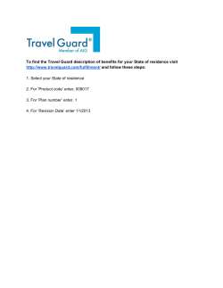To find the Travel Guard description of benefits for your State of