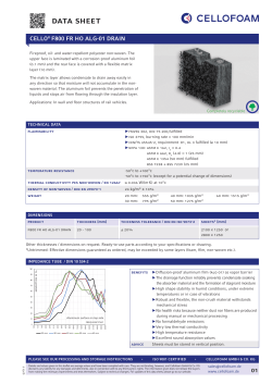 Product data sheet Cello® DRAIN