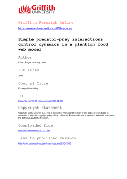 Simple predator&ndash;prey interactions control dynamics in a plankton