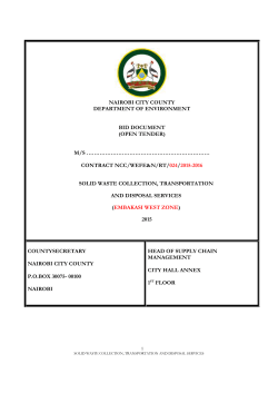 APPENDIX II: locational map and EMBAKASI WEST characteristics