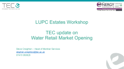 TEC Water Retail Market Opening