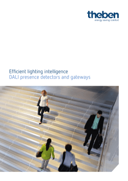 Efficient lighting intelligence DALI presence detectors