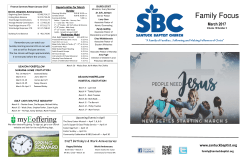 Family Focus - Santuck Baptist Church