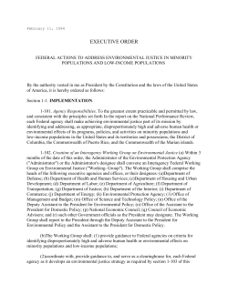 Executive Order 12898