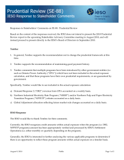 Prudential Review (SE-88)