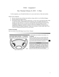 Assignment 1 due 2/25