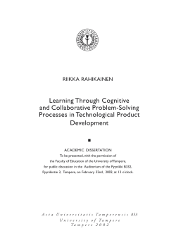 Learning Through Cognitive and Collaborative Problem