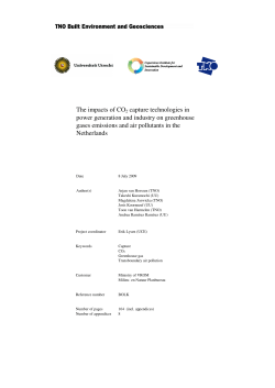 The impacts of CO2 capture technologies in power
