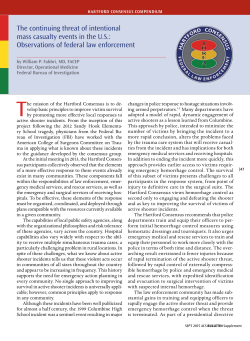 Strategies to Enhance Survival in Active Shooter and Intentional