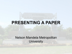 presenting a paper