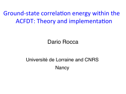 on energy within the ACFDT