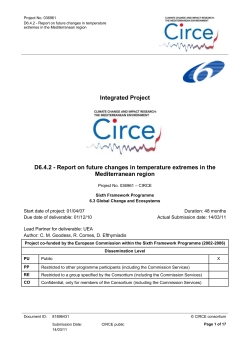4. Projected changes in temperature extremes over the
