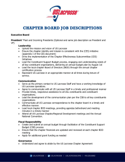chapter board job descriptions