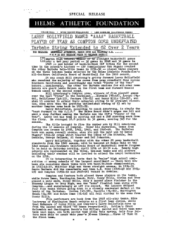 HELMS ATHLETIC FOUNDATION LARRY HOLLYFIELD