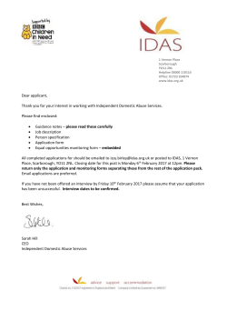 Outreach Worker &ndash; Children and Young People