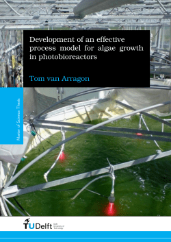 Development of an effective process model for algae growth in