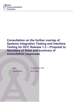 SIT/IT Overlap Consultation for R1.3