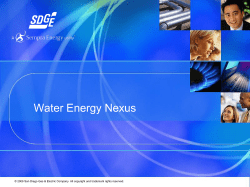 Energy/Water Pilot Programs