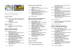 SPP1710: &ldquo;Dynamics of Thiol-based Redox Switches in Cellular