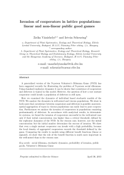 linear and non-linear public good games