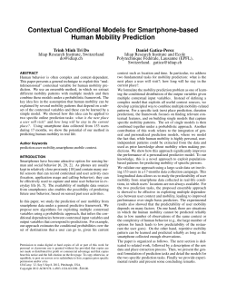 Contextual Conditional Models for Smartphone