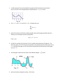 Let B(x) represent the area bounded by the graph and the horizontal