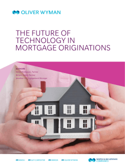 the future of technology in mortgage originations