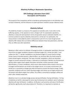 Alkalinity Profiling in Wastewater Article