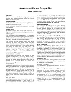 Assessment Format Sample File - Course notes are available at