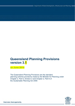Queensland Planning Provisions version 3.1
