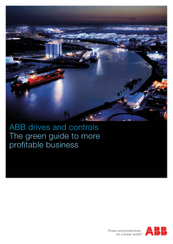 ABB drives and controls The green guide to more