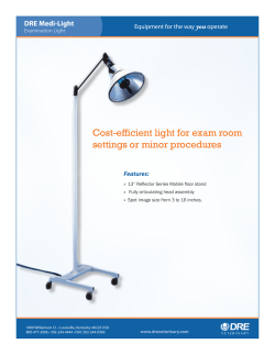 Cost-efficient light for exam room settings or minor