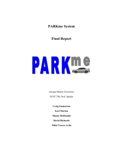 PARKme System - George Mason University