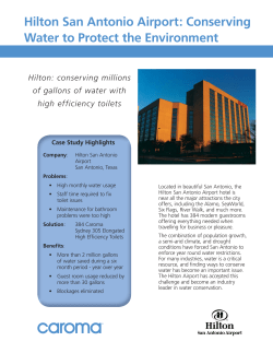 Hilton San Antonio Airport: Conserving Water to Protect the
