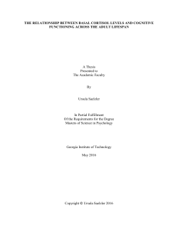 THE RELATIONSHIP BETWEEN BASAL CORTISOL LEVELS AND