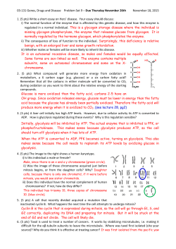 03-131 Genes, Drugs and Disease Problem Set 9