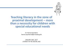 Teaching literacy in the zone of proximal development – more than a