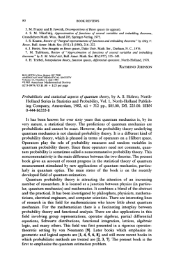 Probabilistic and statistical aspects of quantum theory, by AS Holevo