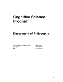 2011-2012 Cognitive Science Mini