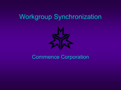 Workgroup Synchronization