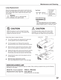 PRM-20 Lamp Replacement